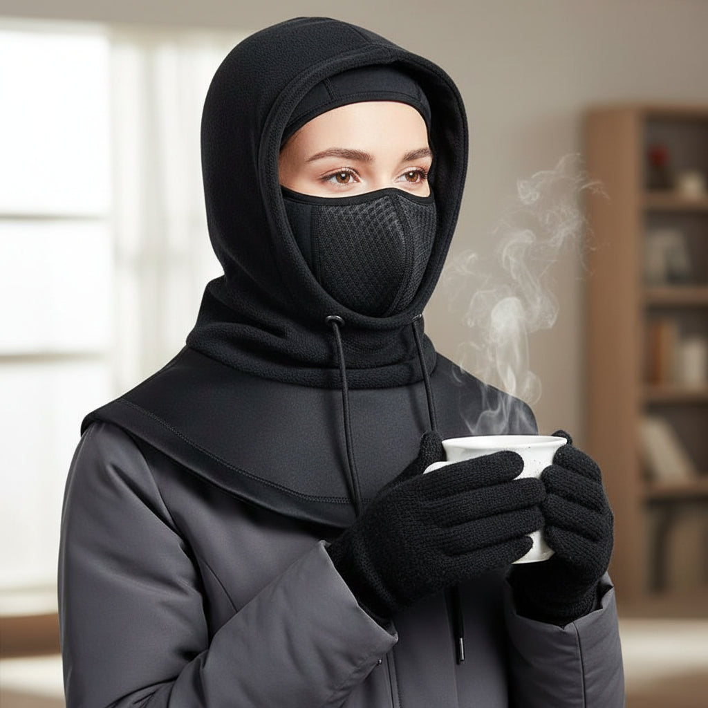 Full Face Mask Balaclava Beanie Windproof Winter Headwear for Men And Women-B Unique Fashions