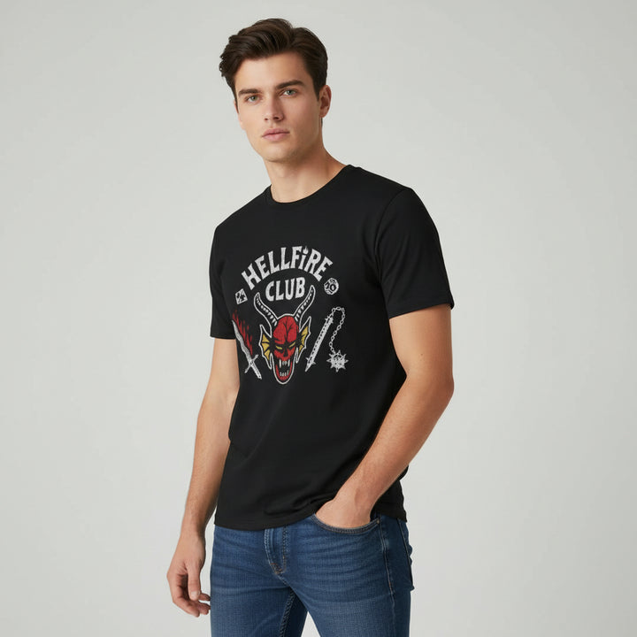 Hellfire Club Original Black Unisex T-Shirt-B Unique Fashions