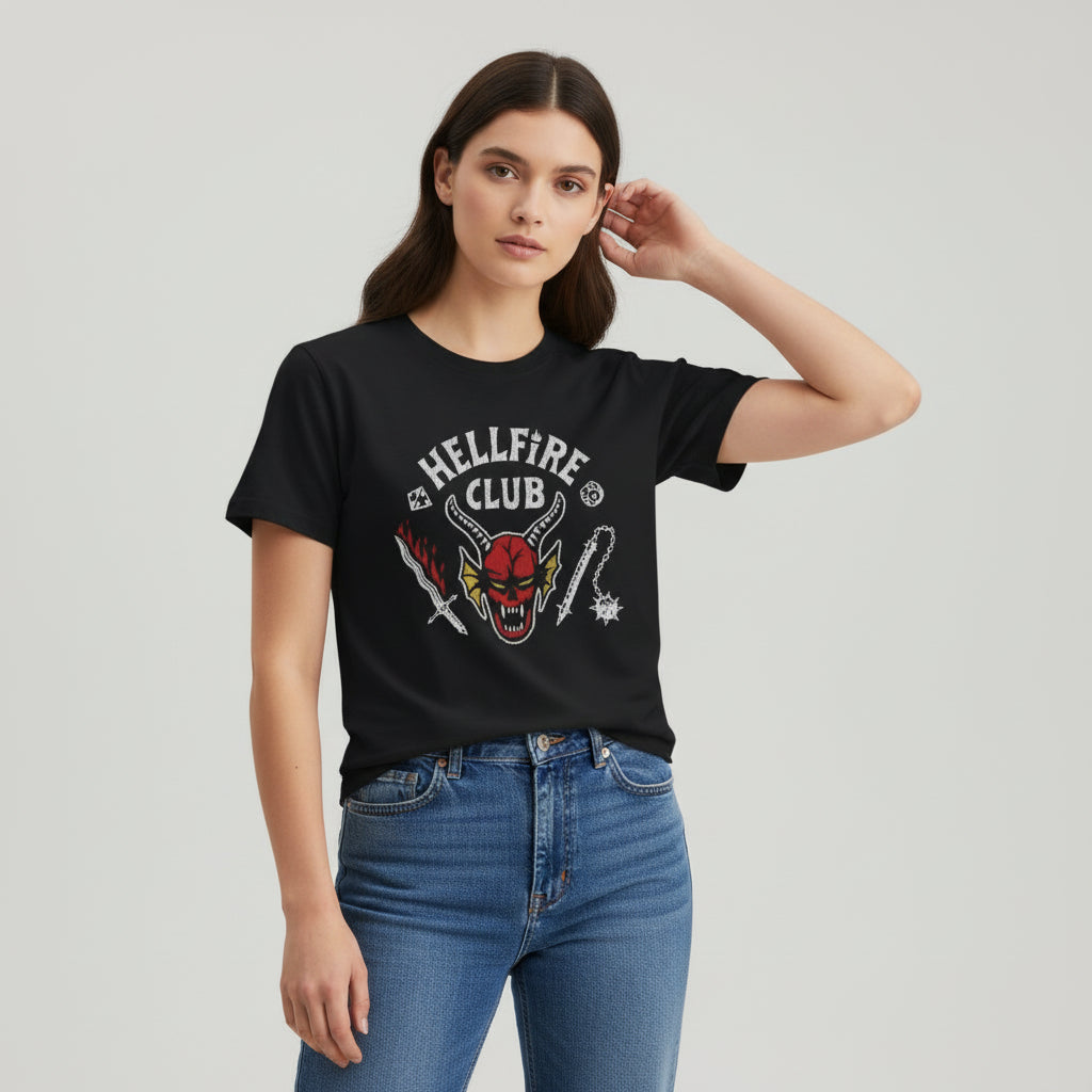 Hellfire Club Original Black Unisex T-Shirt-B Unique Fashions