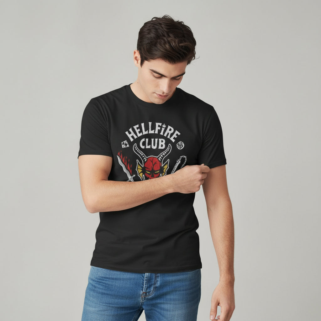 Hellfire Club Original Black Unisex T-Shirt-B Unique Fashions