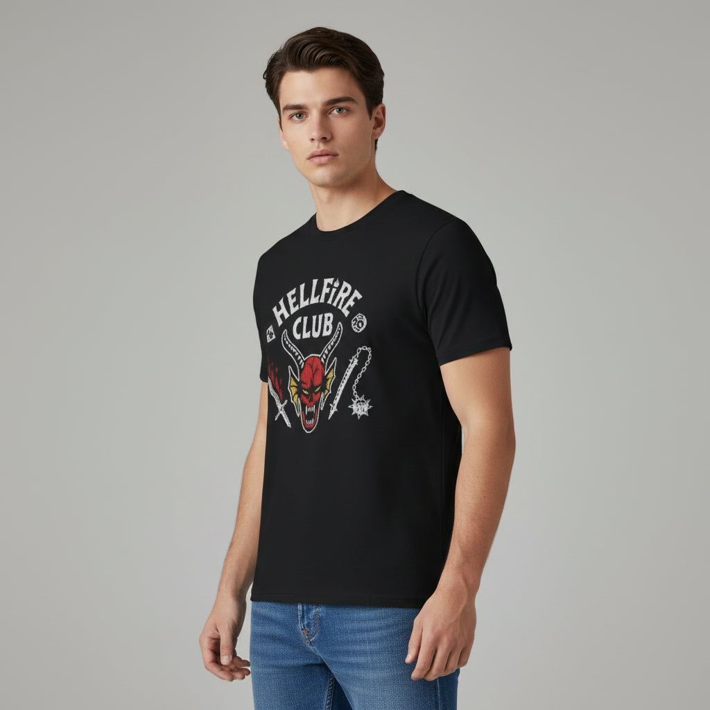 Hellfire Club Original Black Unisex T-Shirt-B Unique Fashions