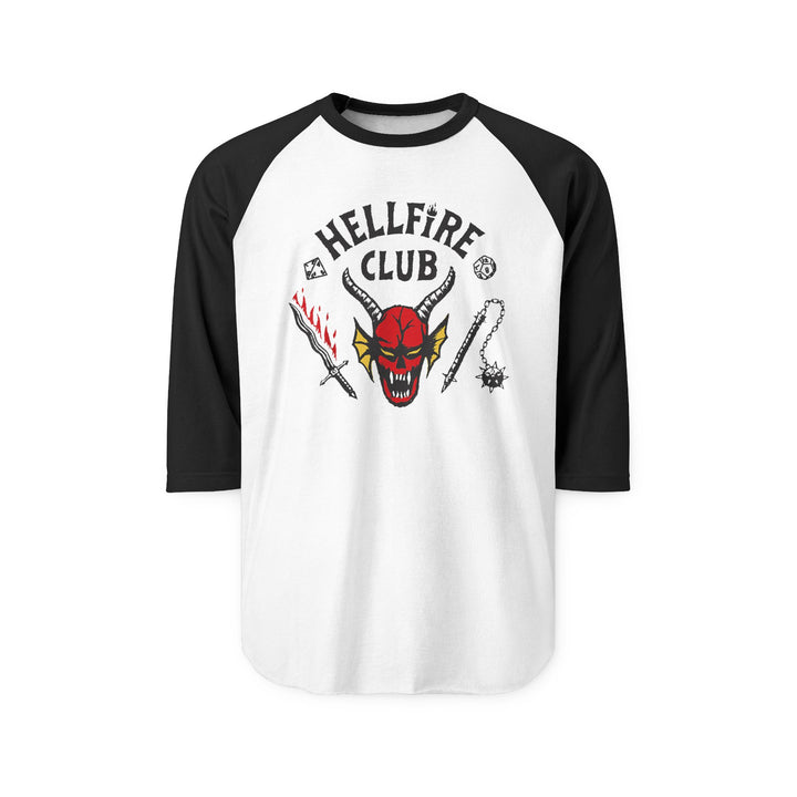 Hellfire Club Original Unisex Raglan T-Shirt-B Unique Fashions