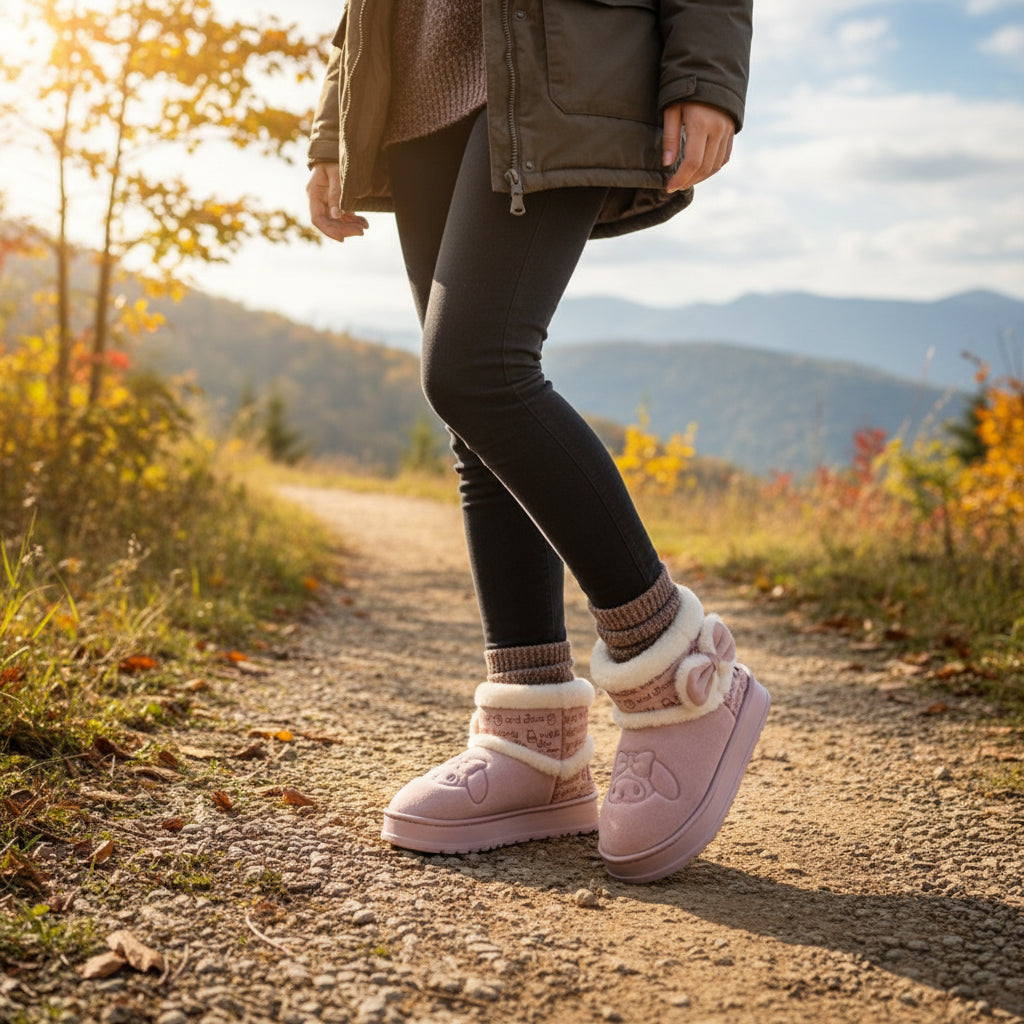 Hello Kitty Girls' Snow Boots with My Melody Cinnamoroll Kuromi-B Unique Fashions