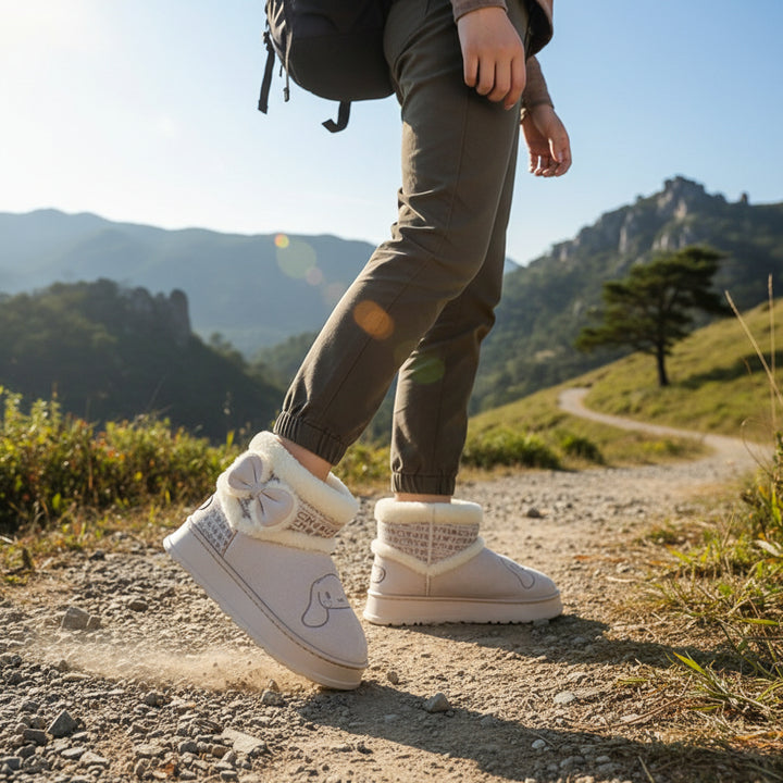 Hello Kitty Girls' Snow Boots with My Melody Cinnamoroll Kuromi-B Unique Fashions