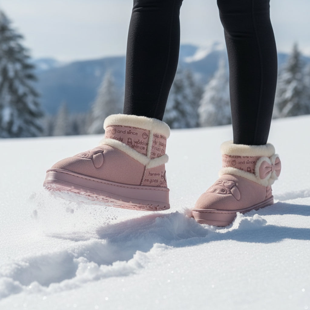 Hello Kitty Girls' Snow Boots with My Melody Cinnamoroll Kuromi-B Unique Fashions