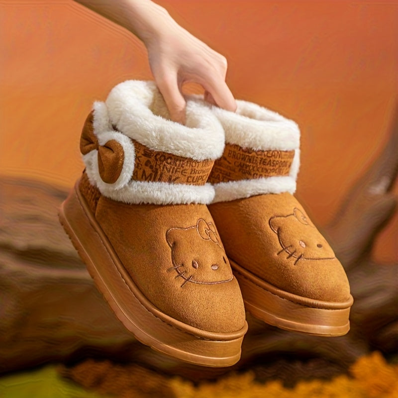 Hello Kitty Girls' Snow Boots with My Melody Cinnamoroll Kuromi-B Unique Fashions