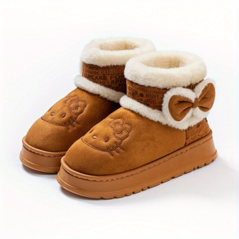 Hello Kitty Girls' Snow Boots with My Melody Cinnamoroll Kuromi-B Unique Fashions