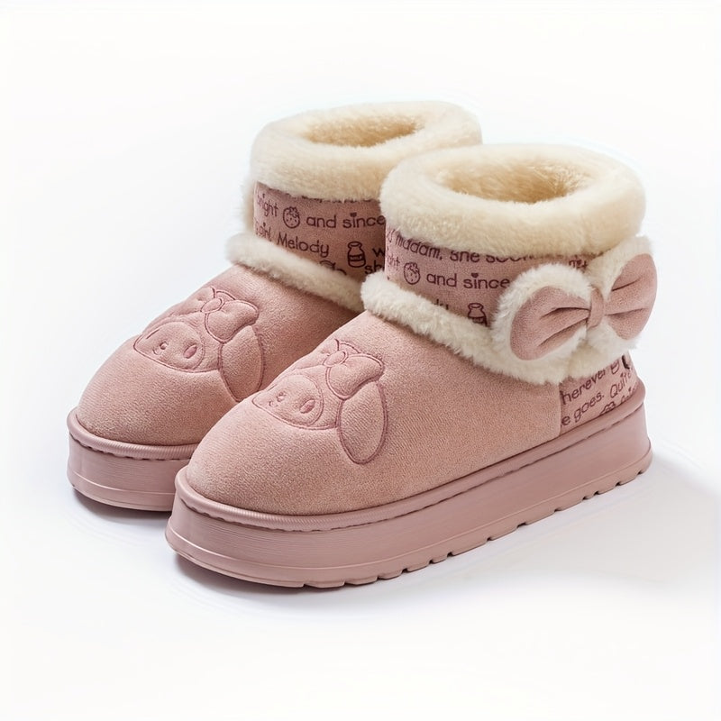 Hello Kitty Girls' Snow Boots with My Melody Cinnamoroll Kuromi-B Unique Fashions
