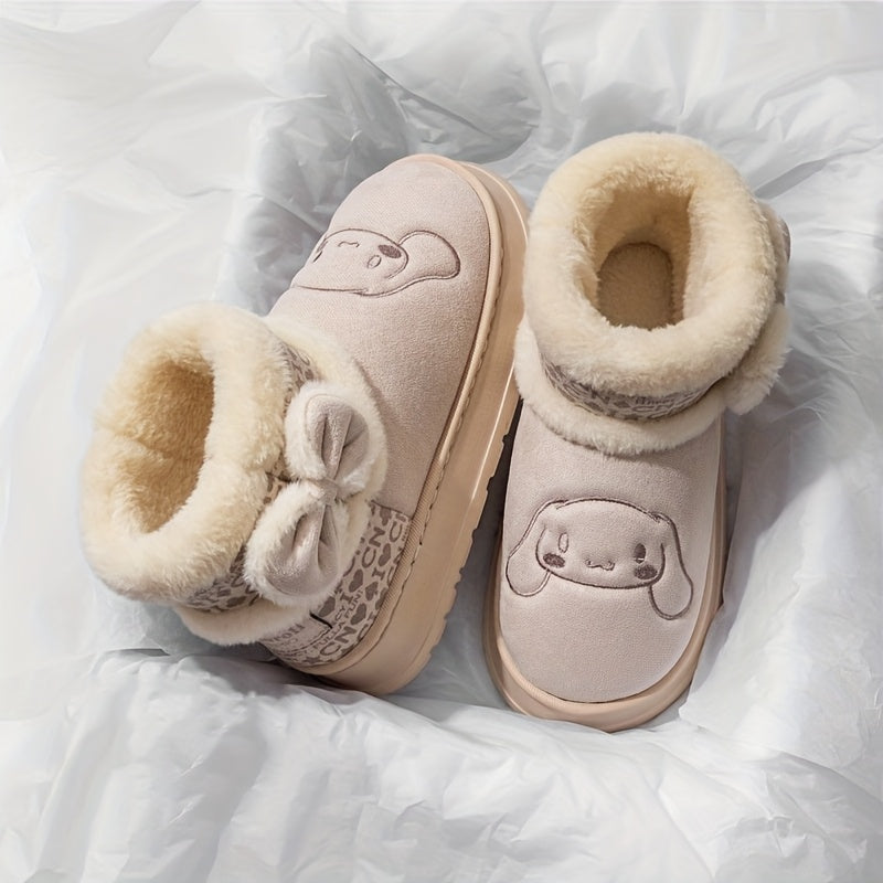 Hello Kitty Girls' Snow Boots with My Melody Cinnamoroll Kuromi-B Unique Fashions