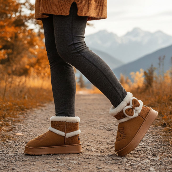 Hello Kitty Girls' Snow Boots with My Melody Cinnamoroll Kuromi-B Unique Fashions