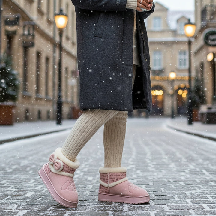 Hello Kitty Girls' Snow Boots with My Melody Cinnamoroll Kuromi-B Unique Fashions
