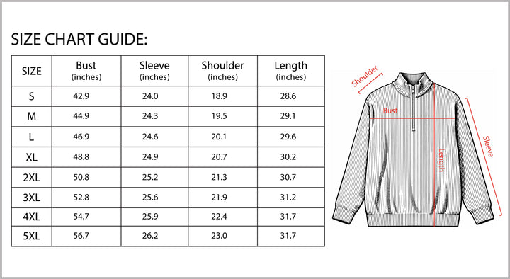 Men’s Casual Long Sleeve Polo Shirt with Zipper Stand Collar-B Unique Fashions