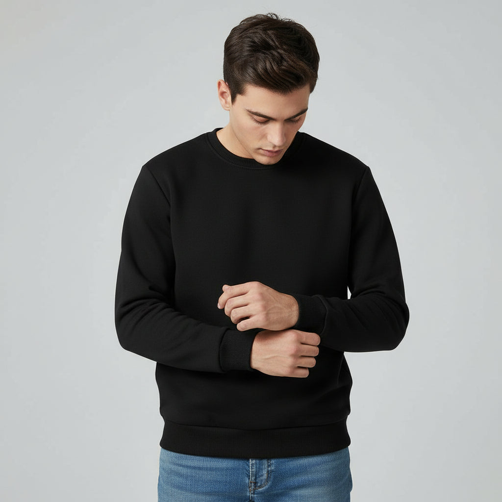 Men’s Heavyweight Winter Pullover Sweater for Cold Weather Comfort-B Unique Fashions