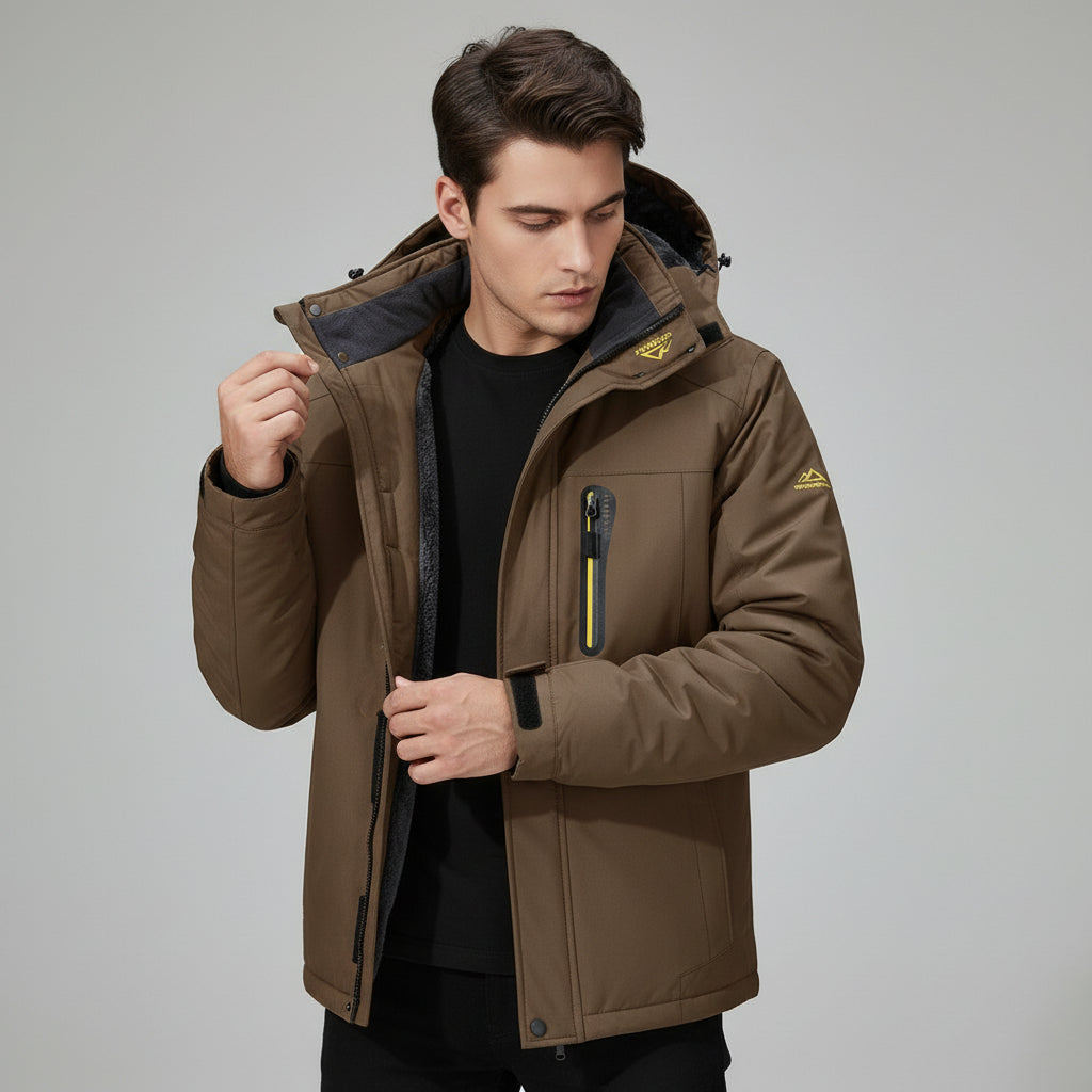 Men’s Winter Hooded Jacket for Warmth and Everyday Comfort-B Unique Fashions