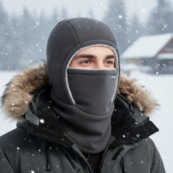 One-Piece Hood Scarf Face Mask for Complete Winter Protection-B Unique Fashions
