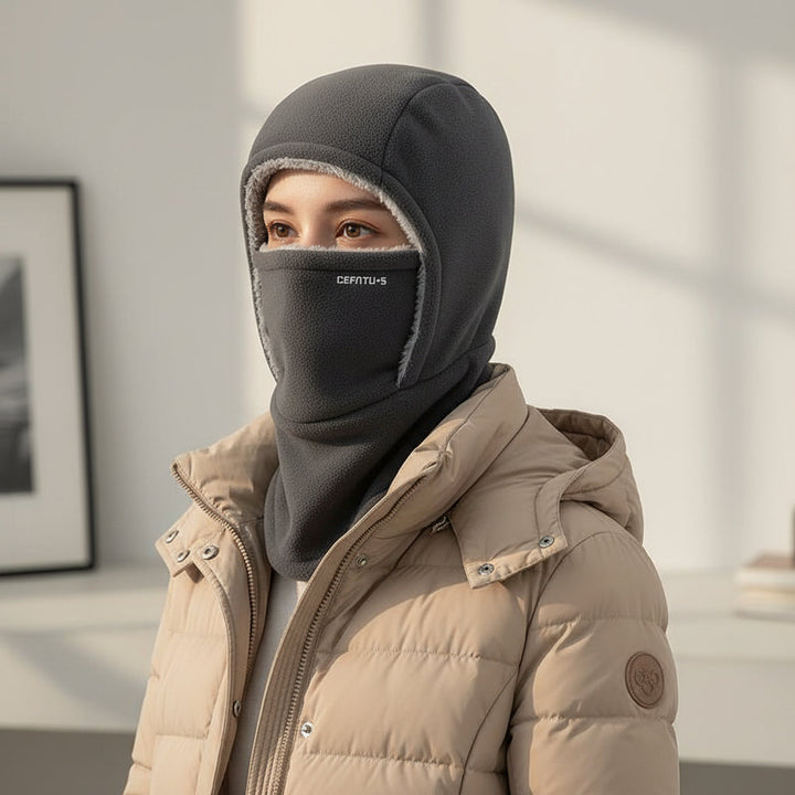 One-Piece Hood Scarf Face Mask for Complete Winter Protection-B Unique Fashions