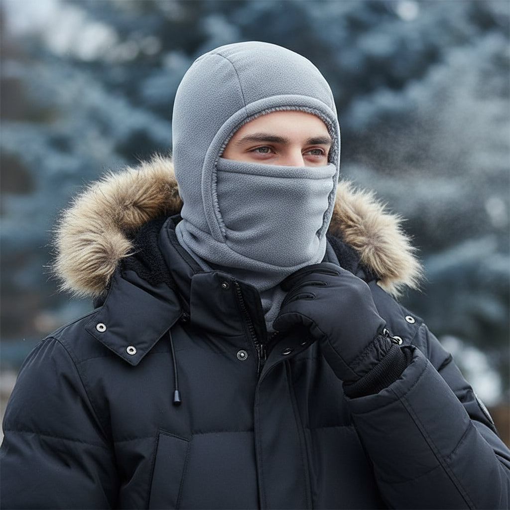 One-Piece Hood Scarf Face Mask for Complete Winter Protection-B Unique Fashions