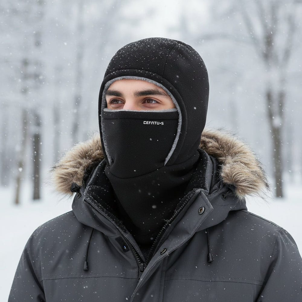 One-Piece Hood Scarf Face Mask for Complete Winter Protection-B Unique Fashions