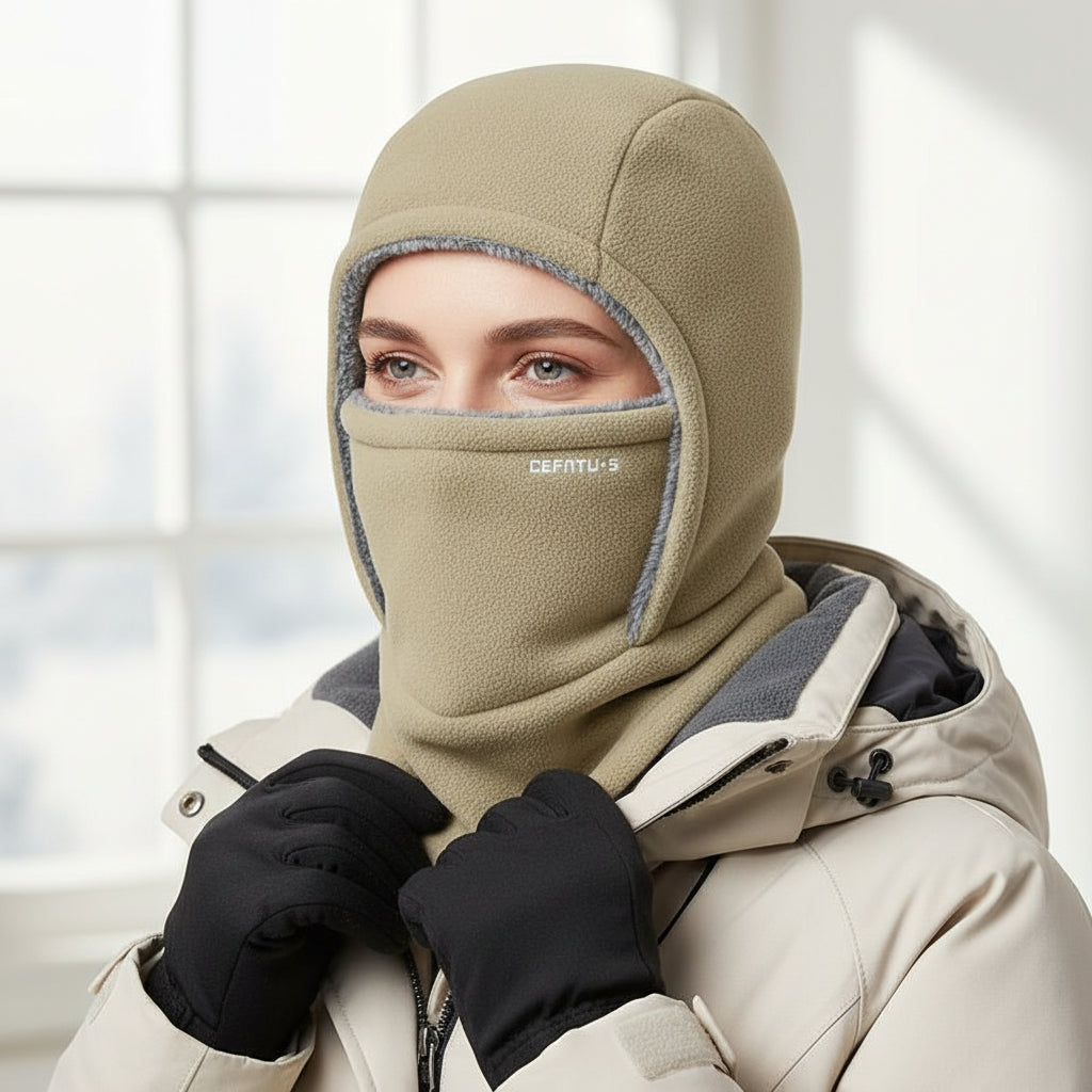 One-Piece Hood Scarf Face Mask for Complete Winter Protection-B Unique Fashions