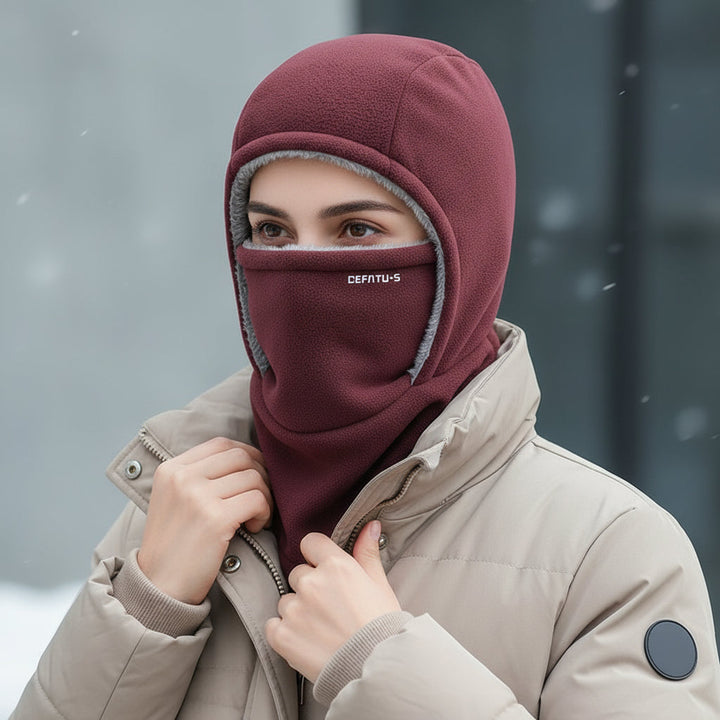 One-Piece Hood Scarf Face Mask for Complete Winter Protection-B Unique Fashions