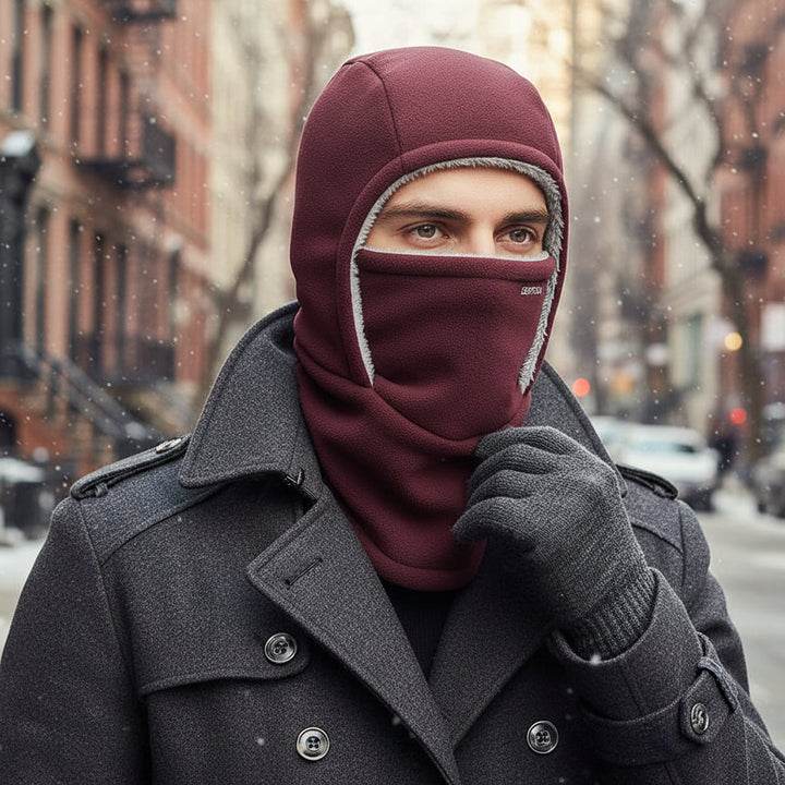 One-Piece Hood Scarf Face Mask for Complete Winter Protection-B Unique Fashions