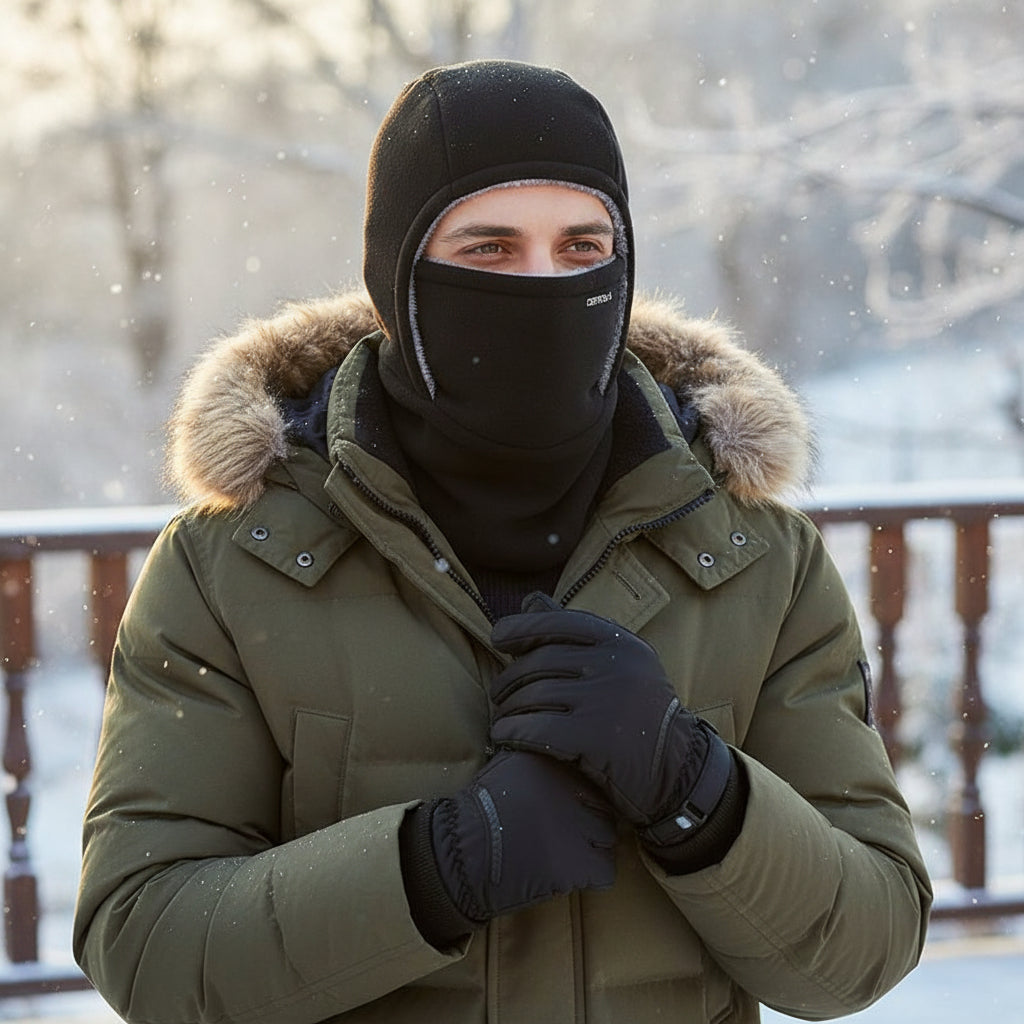 One-Piece Hood Scarf Face Mask for Complete Winter Protection-B Unique Fashions