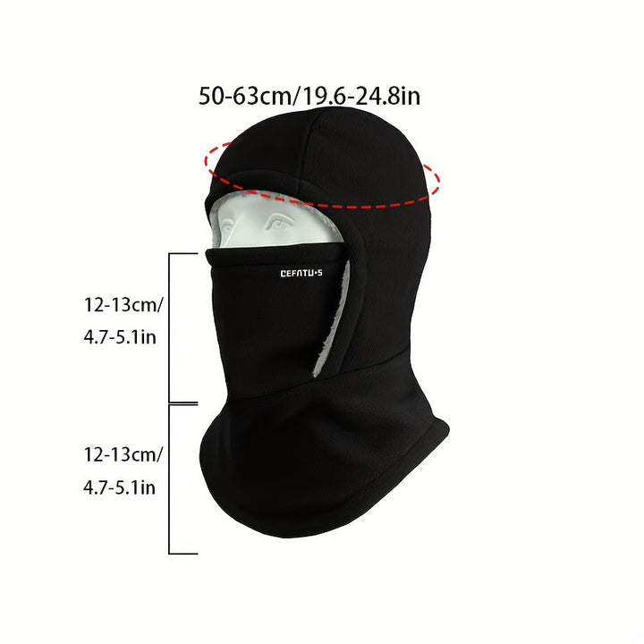 One-Piece Hood Scarf Face Mask for Complete Winter Protection-B Unique Fashions