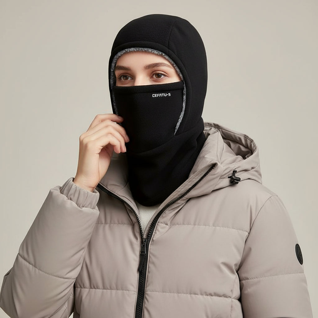 One-Piece Hood Scarf Face Mask for Complete Winter Protection-B Unique Fashions