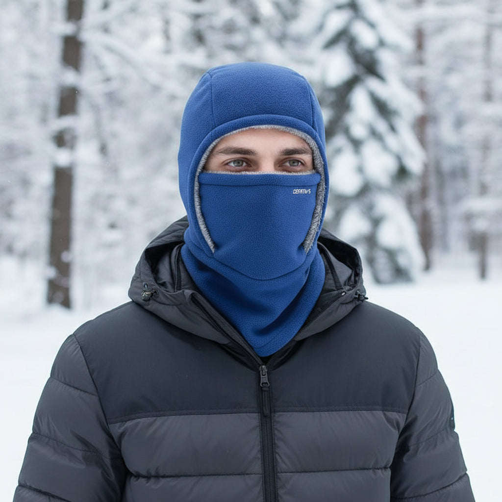 One-Piece Hood Scarf Face Mask for Complete Winter Protection-B Unique Fashions