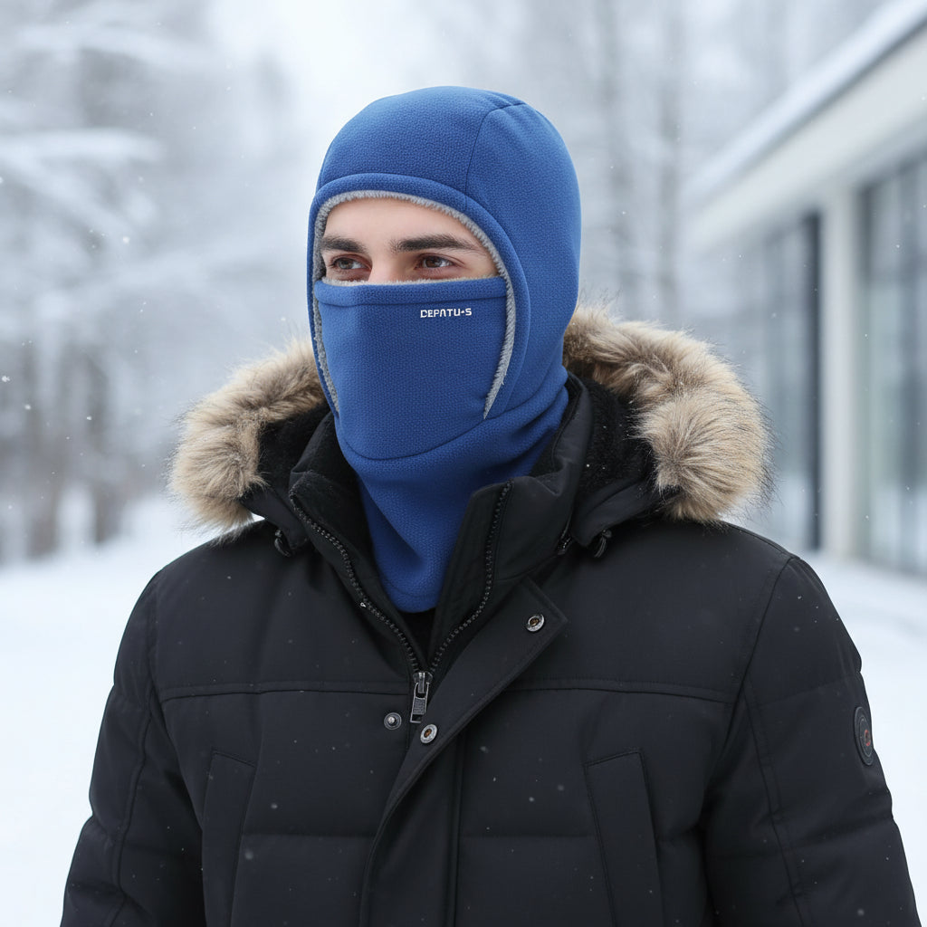 One-Piece Hood Scarf Face Mask for Complete Winter Protection-B Unique Fashions