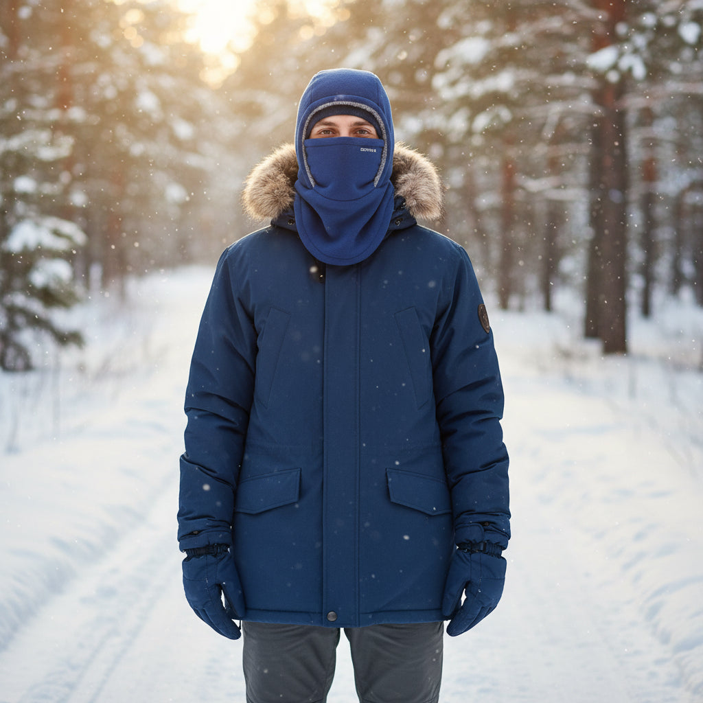 One-Piece Hood Scarf Face Mask for Complete Winter Protection-B Unique Fashions