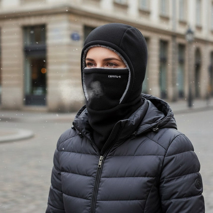 One-Piece Hood Scarf Face Mask for Complete Winter Protection-B Unique Fashions