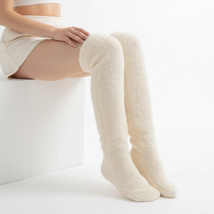 Over Knee High Fuzzy Socks for Warm and Cozy Comfort-B Unique Fashions