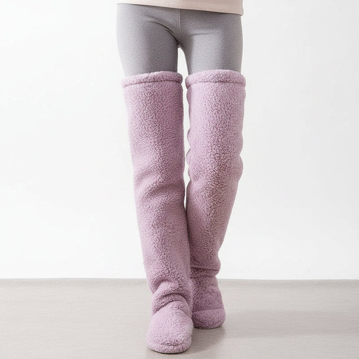 Over Knee High Fuzzy Socks for Warm and Cozy Comfort-B Unique Fashions