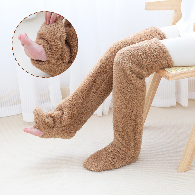 Over Knee High Fuzzy Socks for Warm and Cozy Comfort-B Unique Fashions