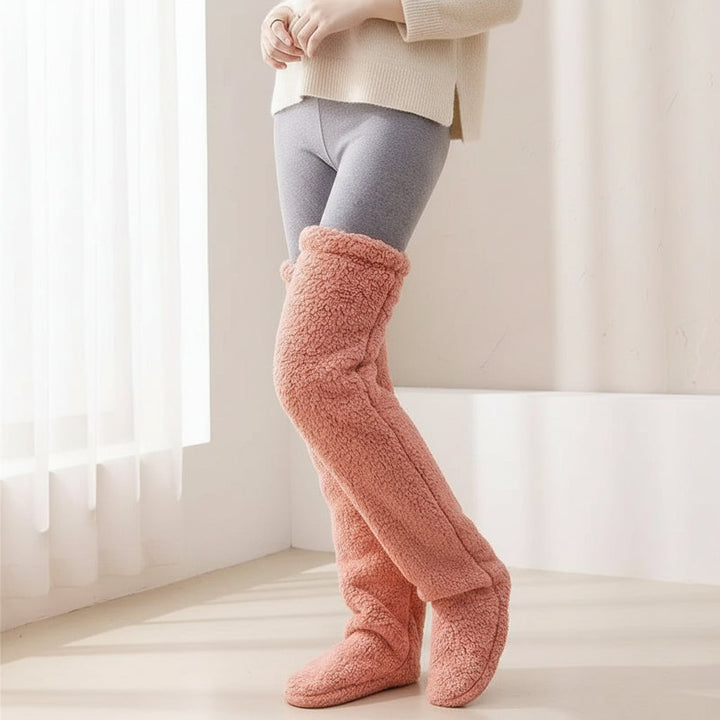 Over Knee High Fuzzy Socks for Warm and Cozy Comfort-B Unique Fashions