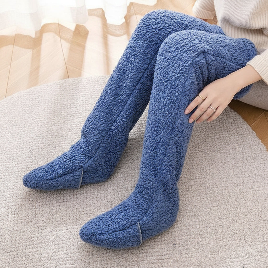 Over Knee High Fuzzy Socks for Warm and Cozy Comfort-B Unique Fashions