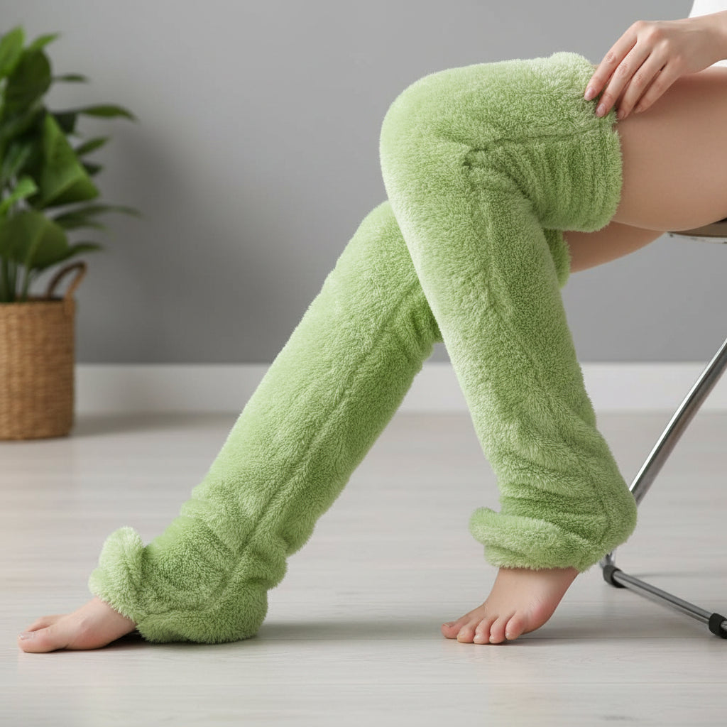 Over Knee High Fuzzy Socks for Warm and Cozy Comfort-B Unique Fashions