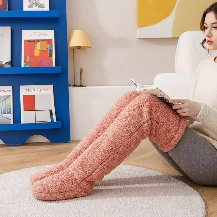 Over Knee High Fuzzy Socks for Warm and Cozy Comfort-B Unique Fashions