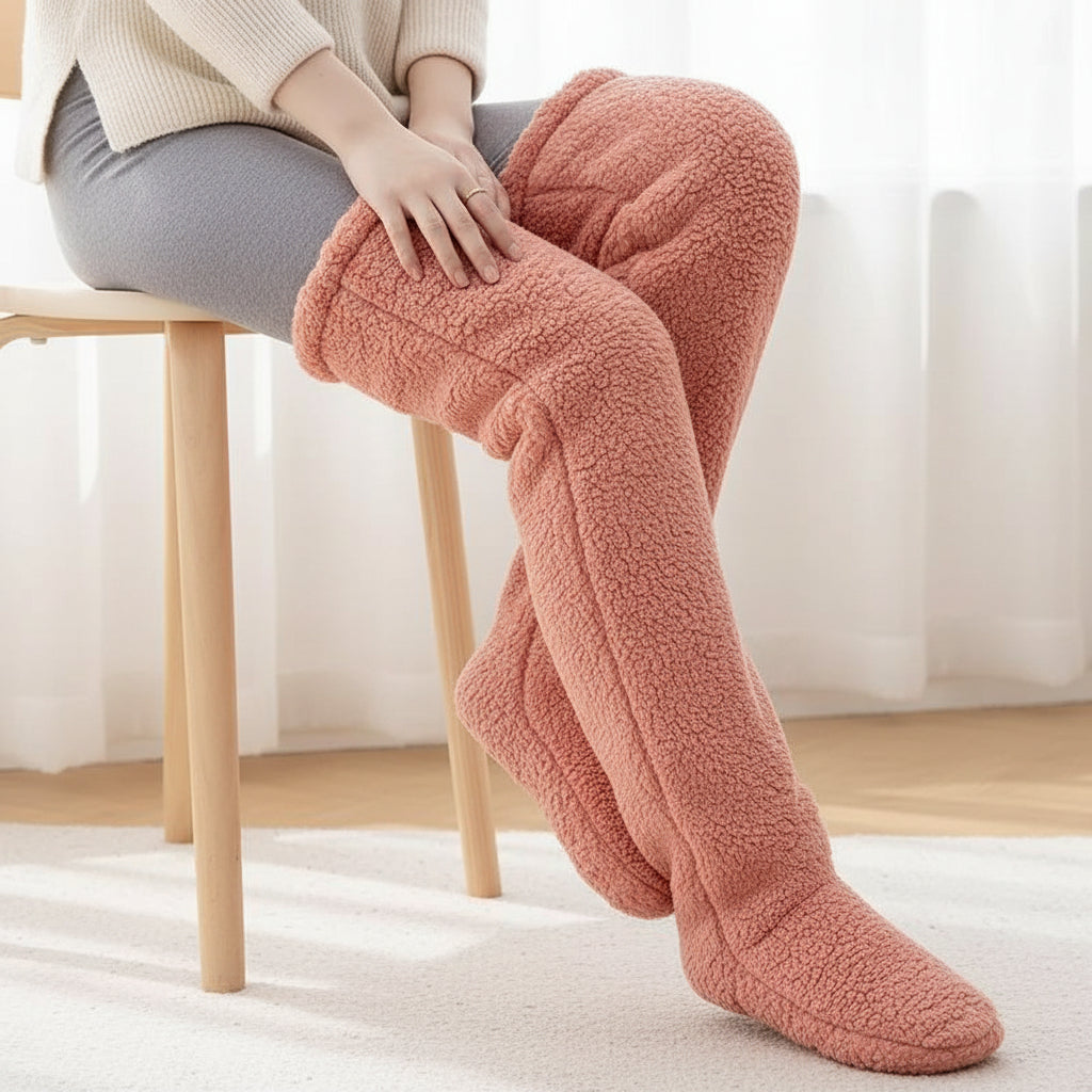 Over Knee High Fuzzy Socks for Warm and Cozy Comfort-B Unique Fashions