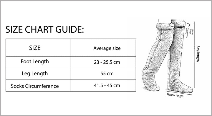 Over Knee High Fuzzy Socks for Warm and Cozy Comfort-B Unique Fashions