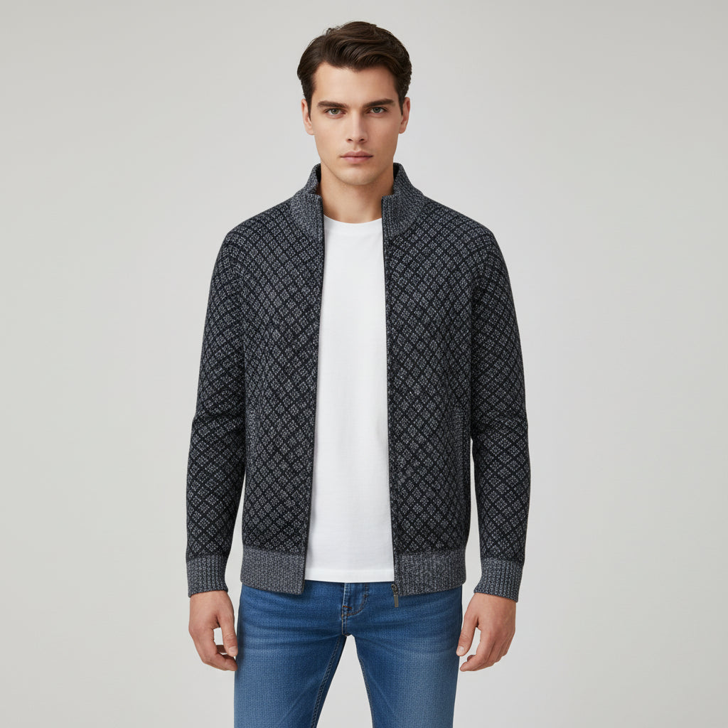Plaid Print Jacket Cardigan for Everyday Layered Style-B Unique Fashions