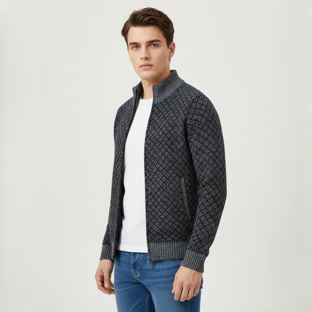 Plaid Print Jacket Cardigan for Everyday Layered Style-B Unique Fashions
