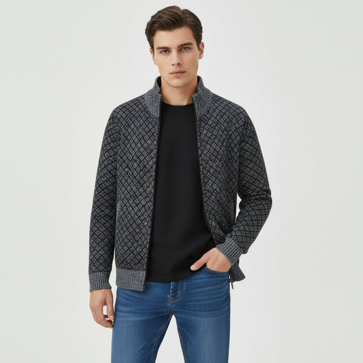 Plaid Print Jacket Cardigan for Everyday Layered Style-B Unique Fashions