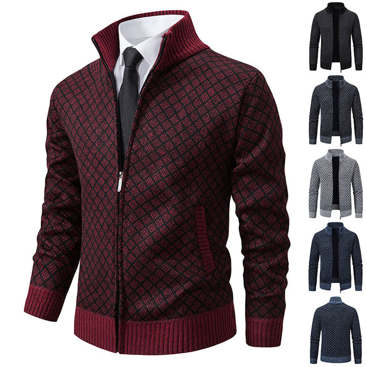 Plaid Print Jacket Cardigan for Everyday Layered Style-B Unique Fashions