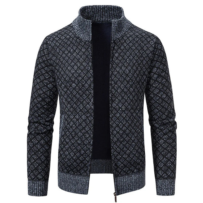 Plaid Print Jacket Cardigan for Everyday Layered Style-B Unique Fashions