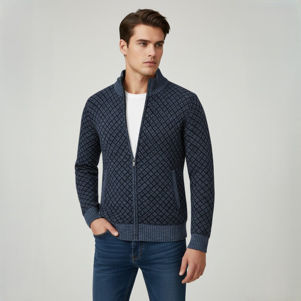 Plaid Print Jacket Cardigan for Everyday Layered Style-B Unique Fashions