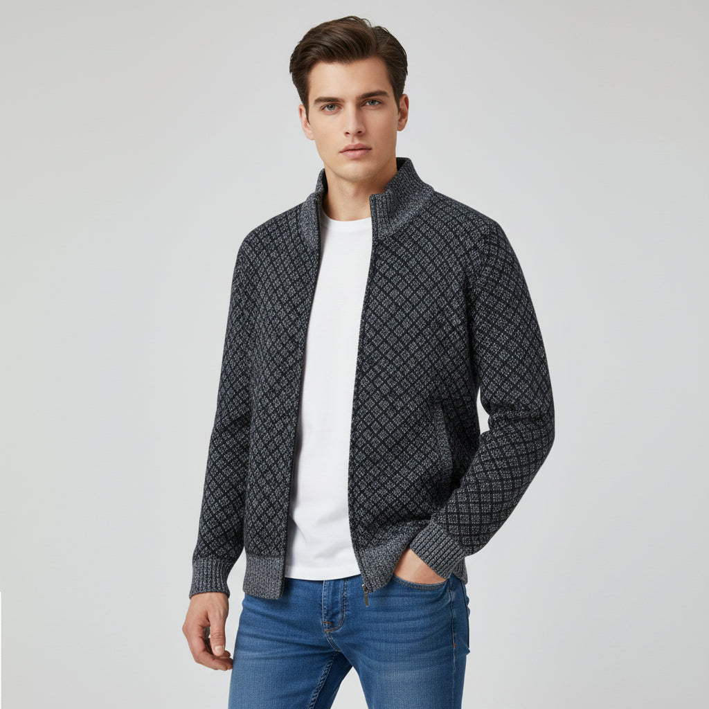 Plaid Print Jacket Cardigan for Everyday Layered Style-B Unique Fashions