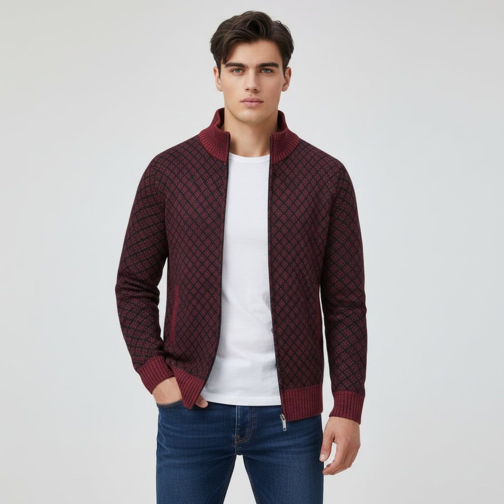 Plaid Print Jacket Cardigan for Everyday Layered Style-B Unique Fashions