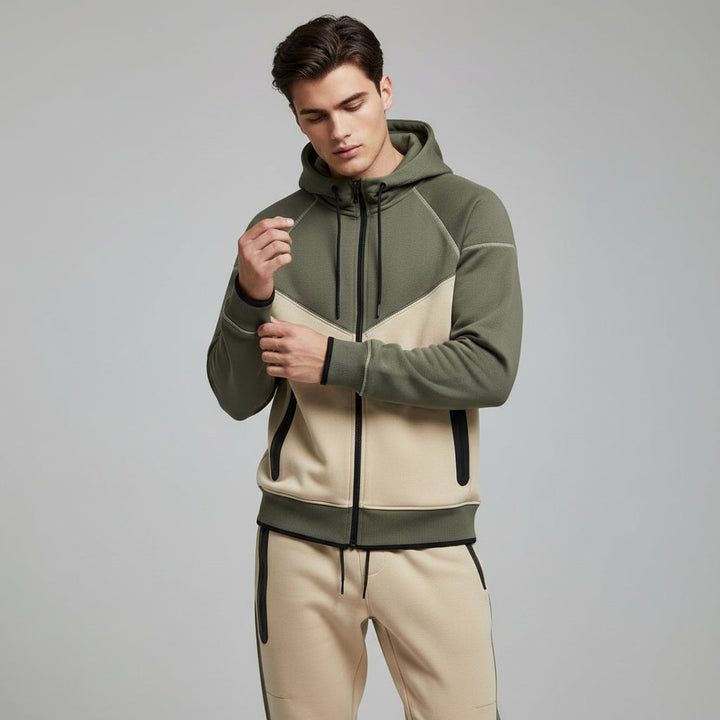 Tech Fleece Football Jersey Tracksuit Full Zip Hoodie And Joggers-B Unique Fashions